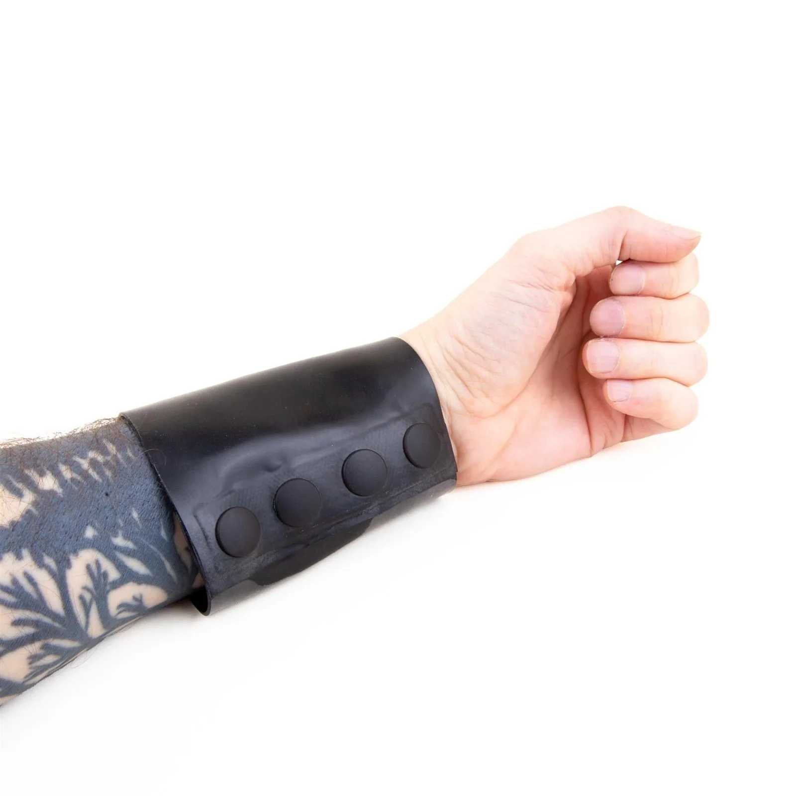 Rubber Gauntlet Wrist Wallet, Black - Image 4