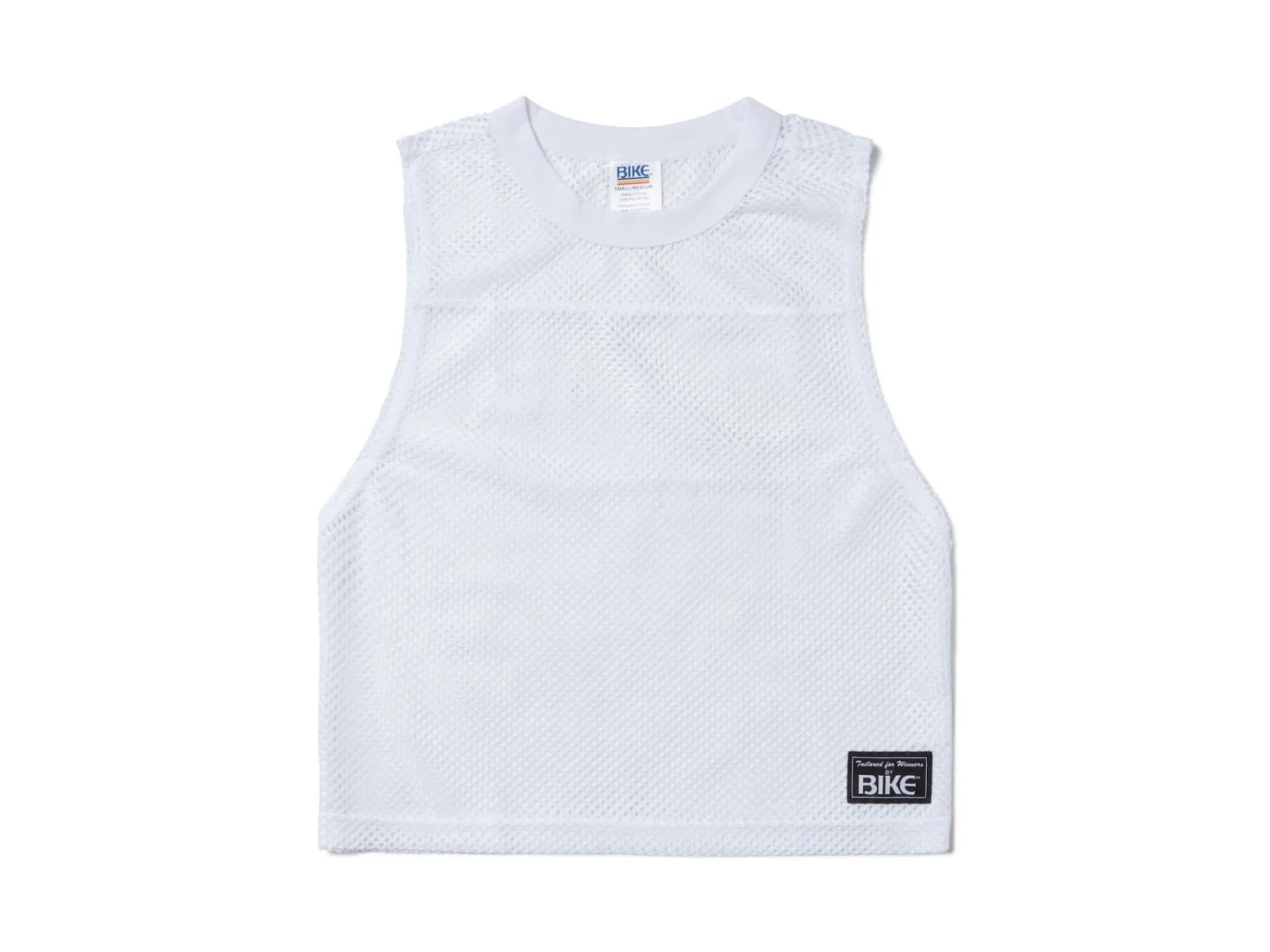 BIKE Sleeveless Practice Jersey, White - Image 3