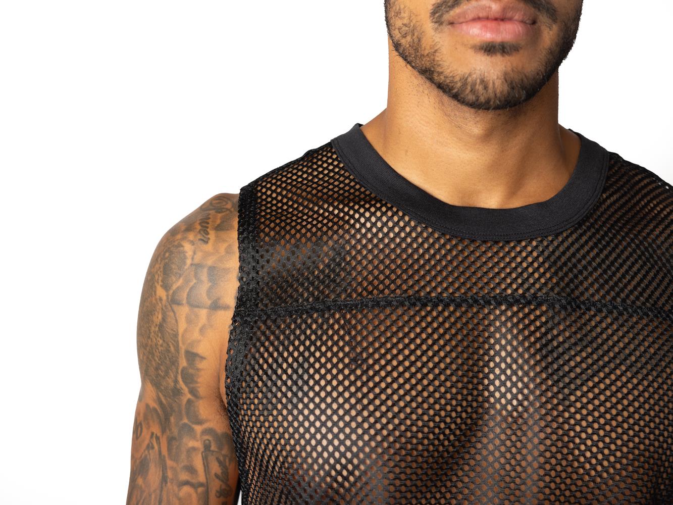 BIKE Sleeveless Practice Jersey, Black - Image 7