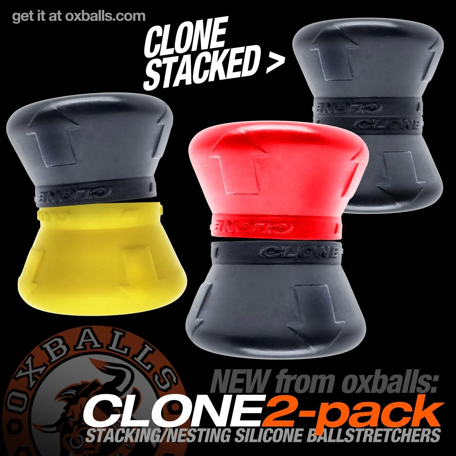 Oxballs Clone Duo, Black/Red - Image 4