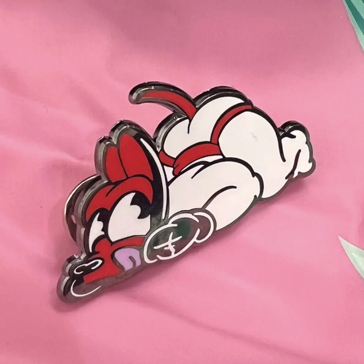 Butt Wag Dog Enamel Pin