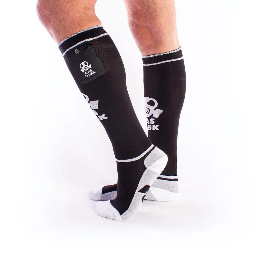 Gas Mask Party Socks with Pockets - Image 5