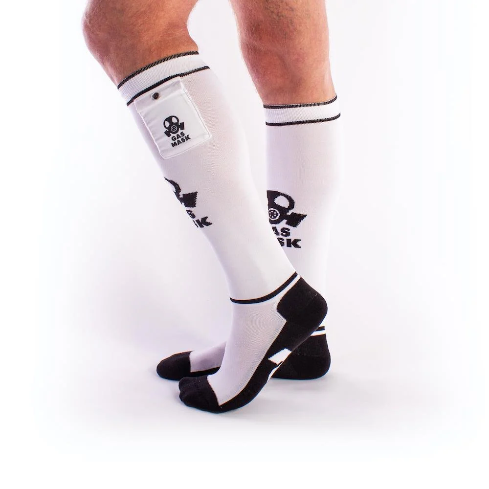 Gas Mask Party Socks with Pockets - Image 6