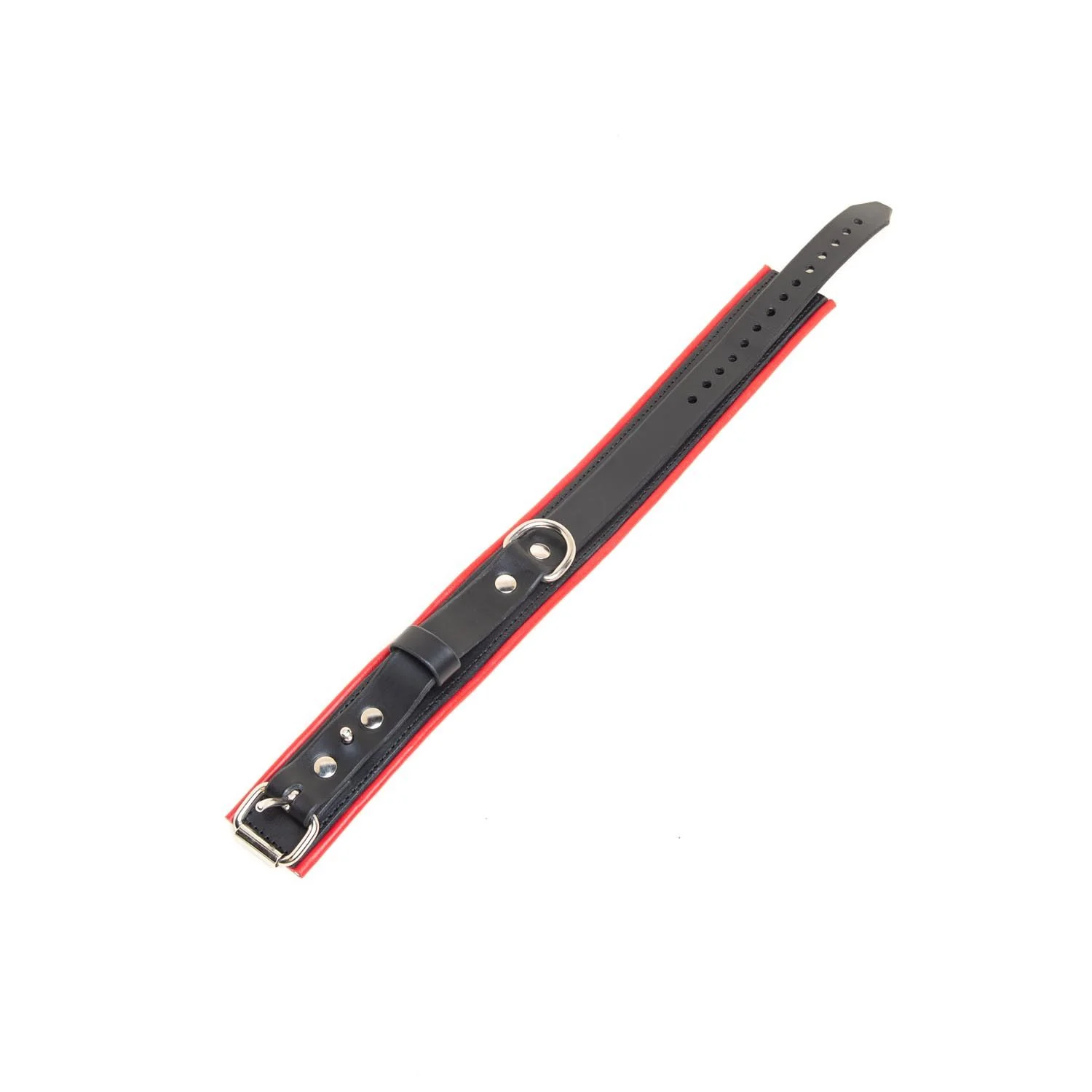 Piped Locking Leather Collar - Image 7