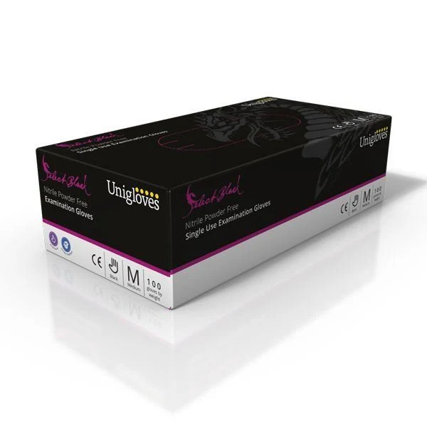 Black Nitrile Gloves, Disposible, Box of 100 - Image 4