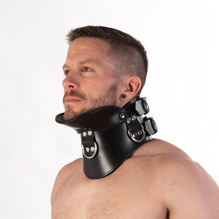 Padded Leather Posture Collar