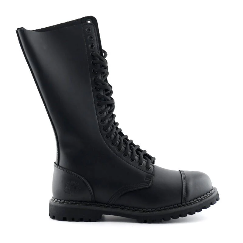 Grinders King, 20 Hole Leather Boots - Image 2