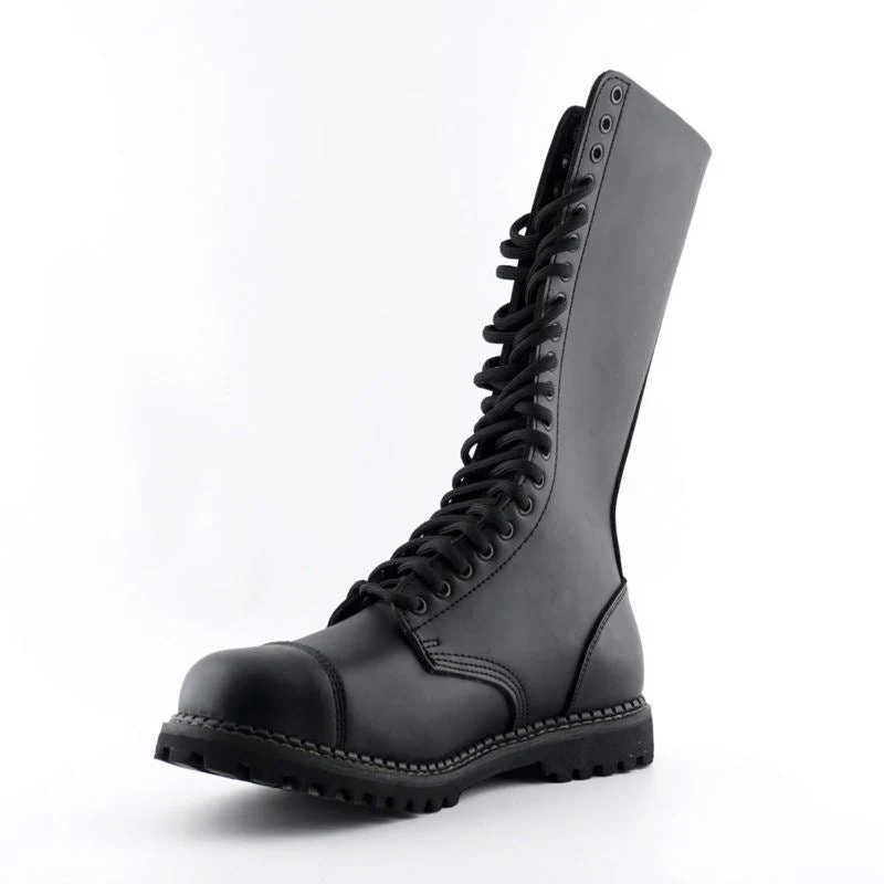 Grinders King, 20 Hole Leather Boots - Image 5