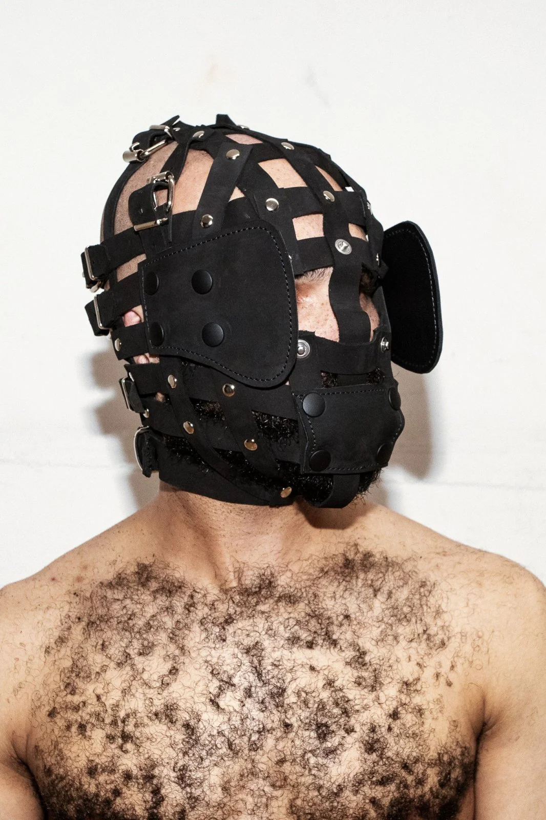 Leather Strap Face Cage
