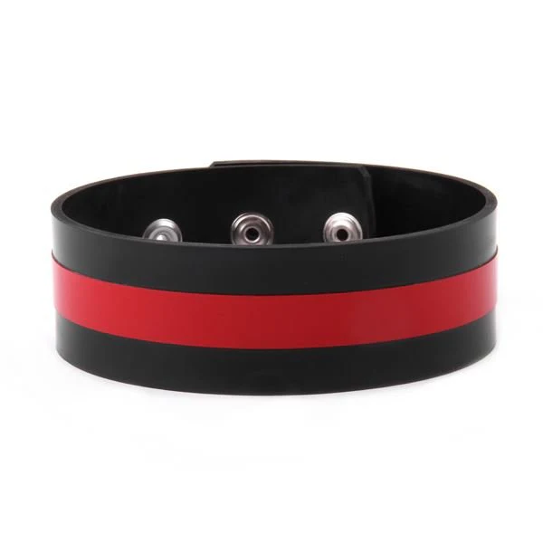 Centre Stripe Rubber Bicep Strap // Made to Order