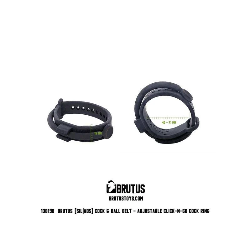 BRUTUS Adjustable Click-N-Go Cock Ring - Image 7