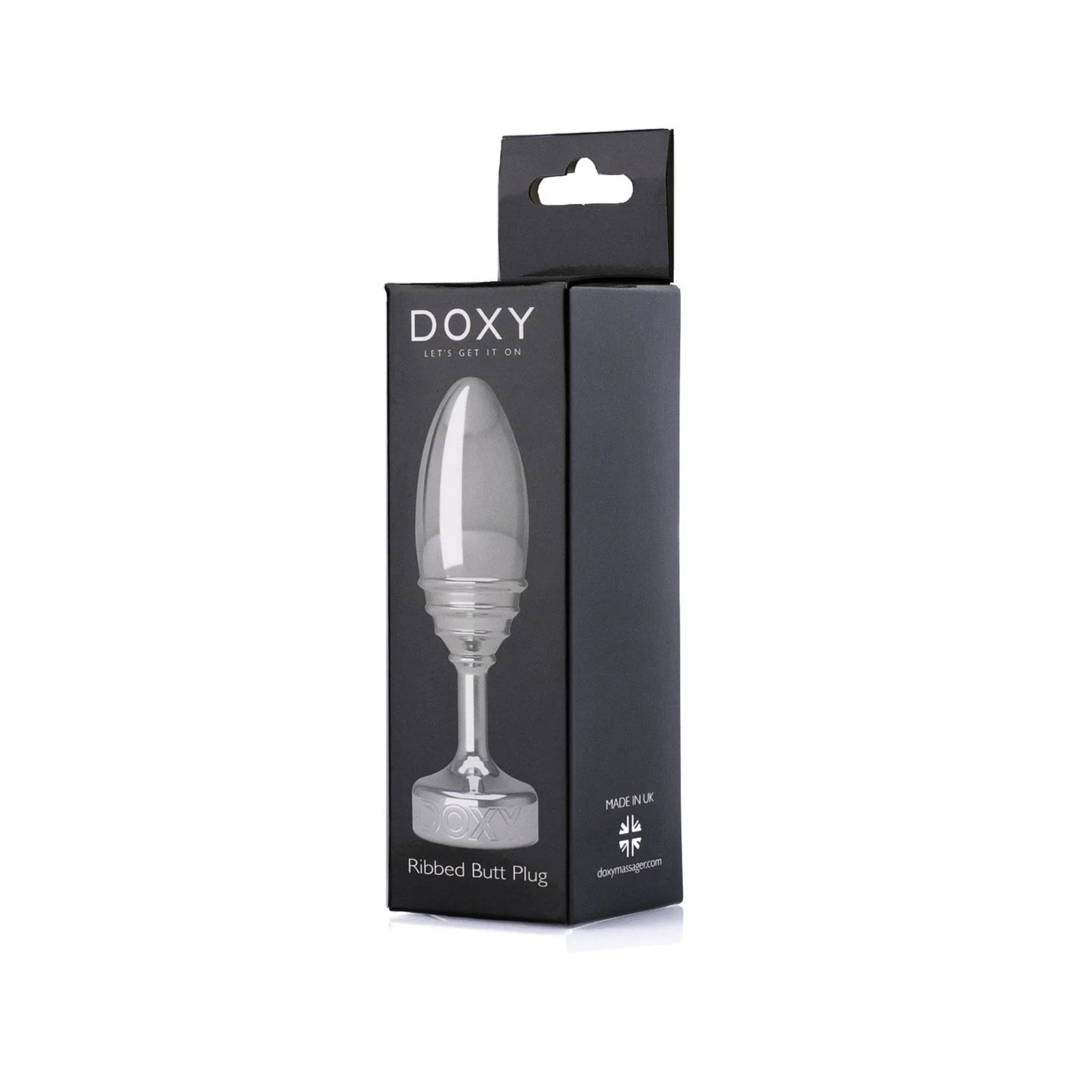 Doxy Metal Butt Plug - Ribbed - Image 4