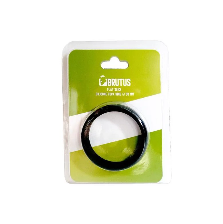 Brutus Flat Slick Silicone Cock Ring - Image 3