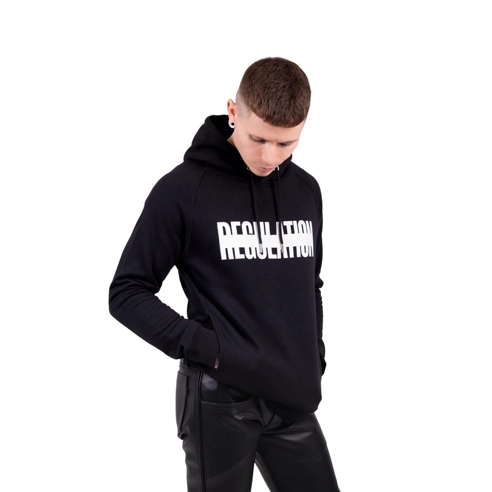 REGULATION #25 Hoodie, Black - Image 3