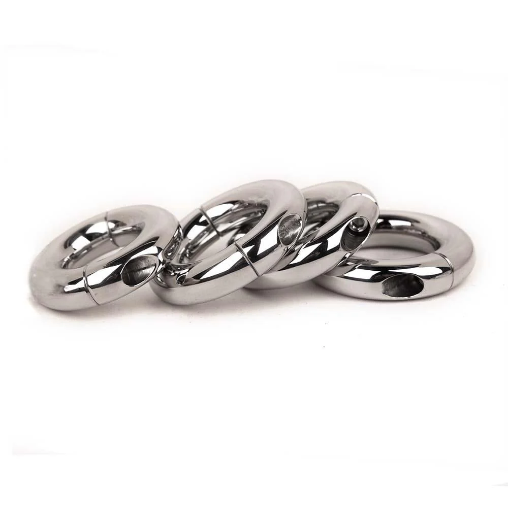Rounded Stainless Steel Ball Stretcher, Screw Closure - Image 3