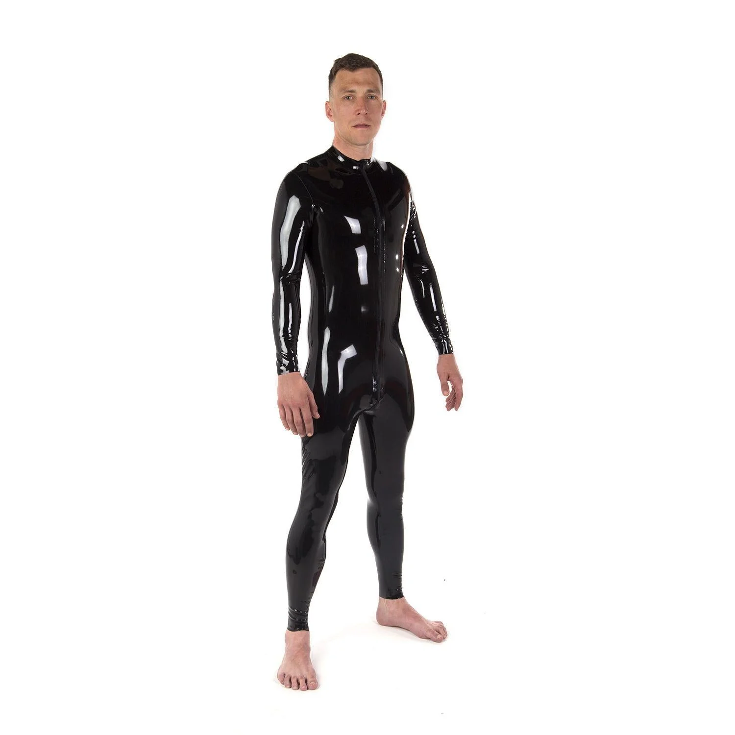 Rubber Catsuit - Front Zip Entry - Image 2