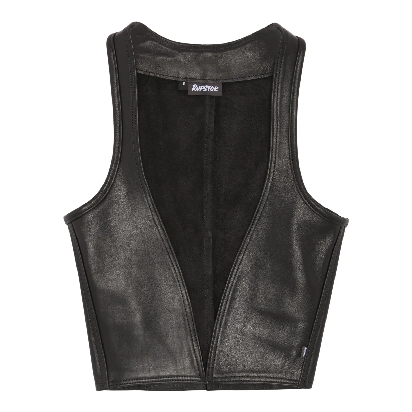 Hardtail Leather Waistcoat - Image 2