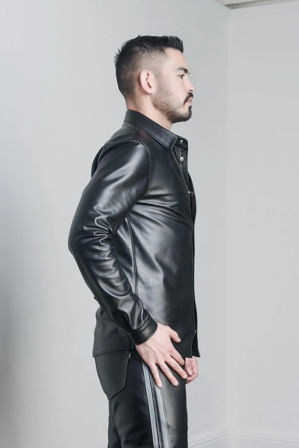 Omaha Leather Shirt - Image 8