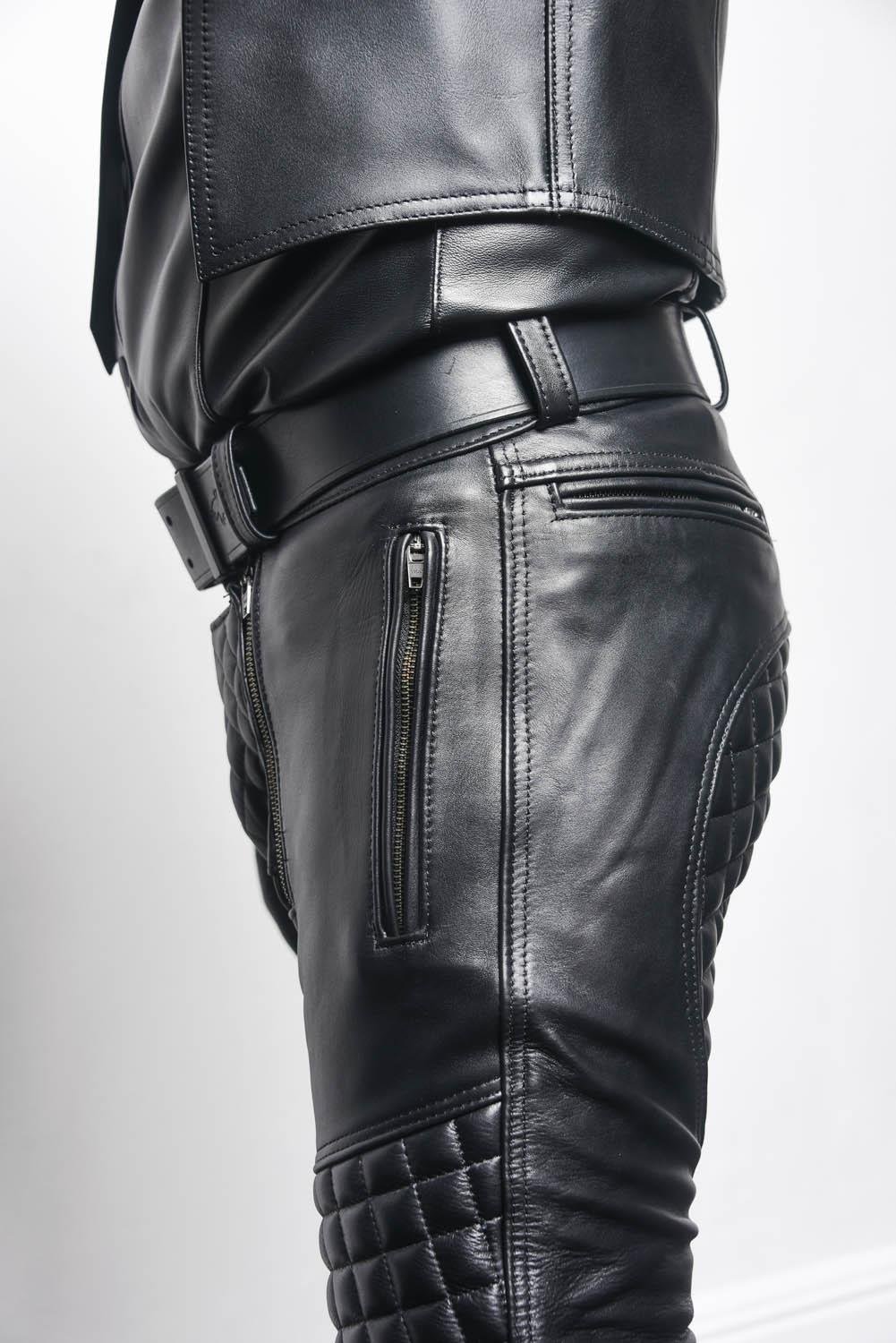 Longhorn Leather Jeans - Image 3